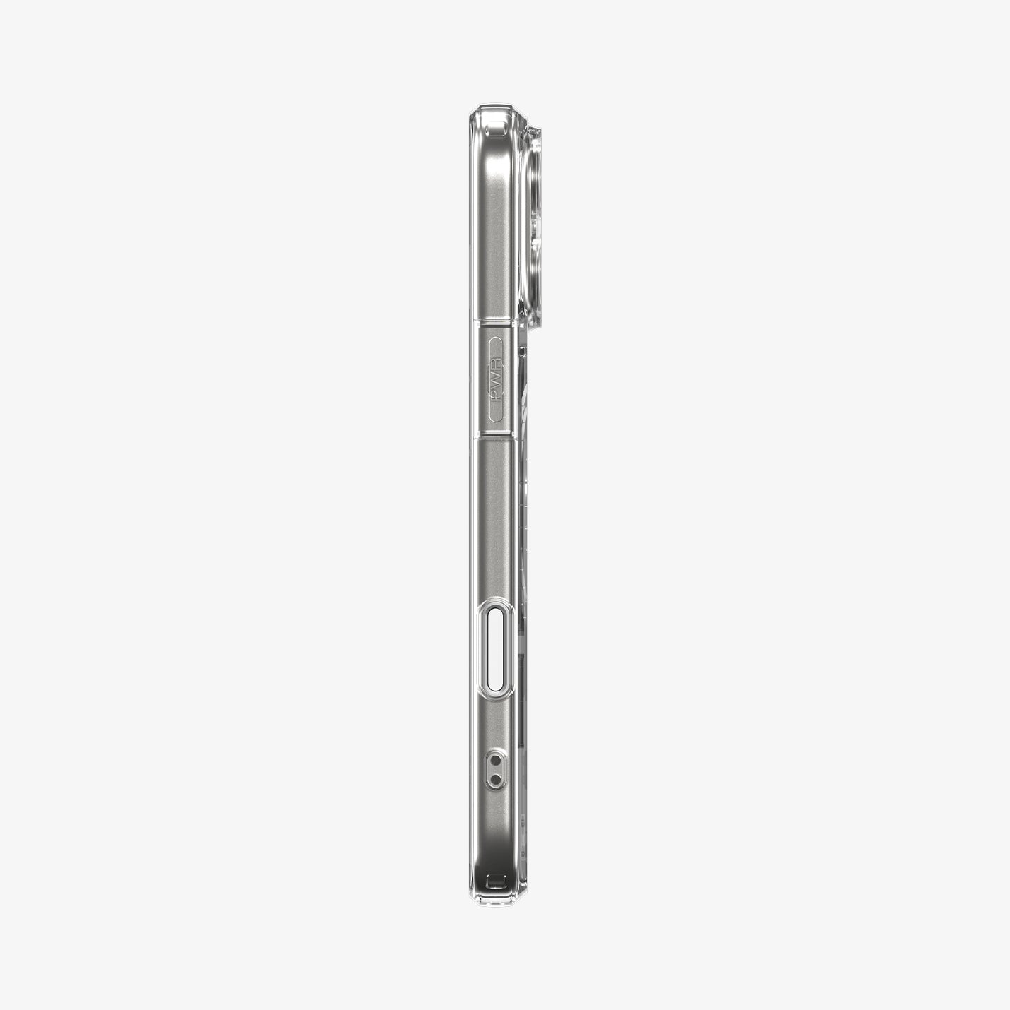 ACS10077 - iPhone 17 Pro Ultra Hybrid T (MagFit) in Glossy White showing the side