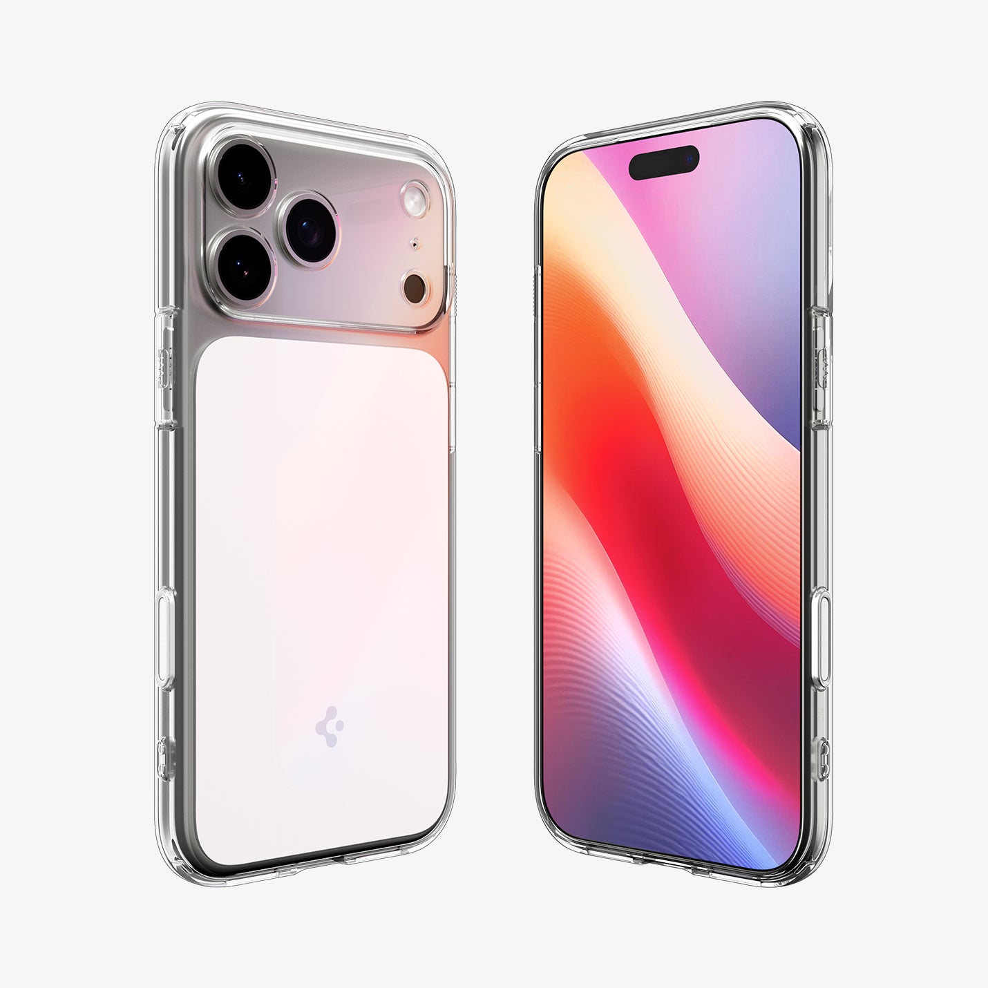 ACS10077 - iPhone 17 Pro Ultra Hybrid T (MagFit) in Glossy White showing the front and back