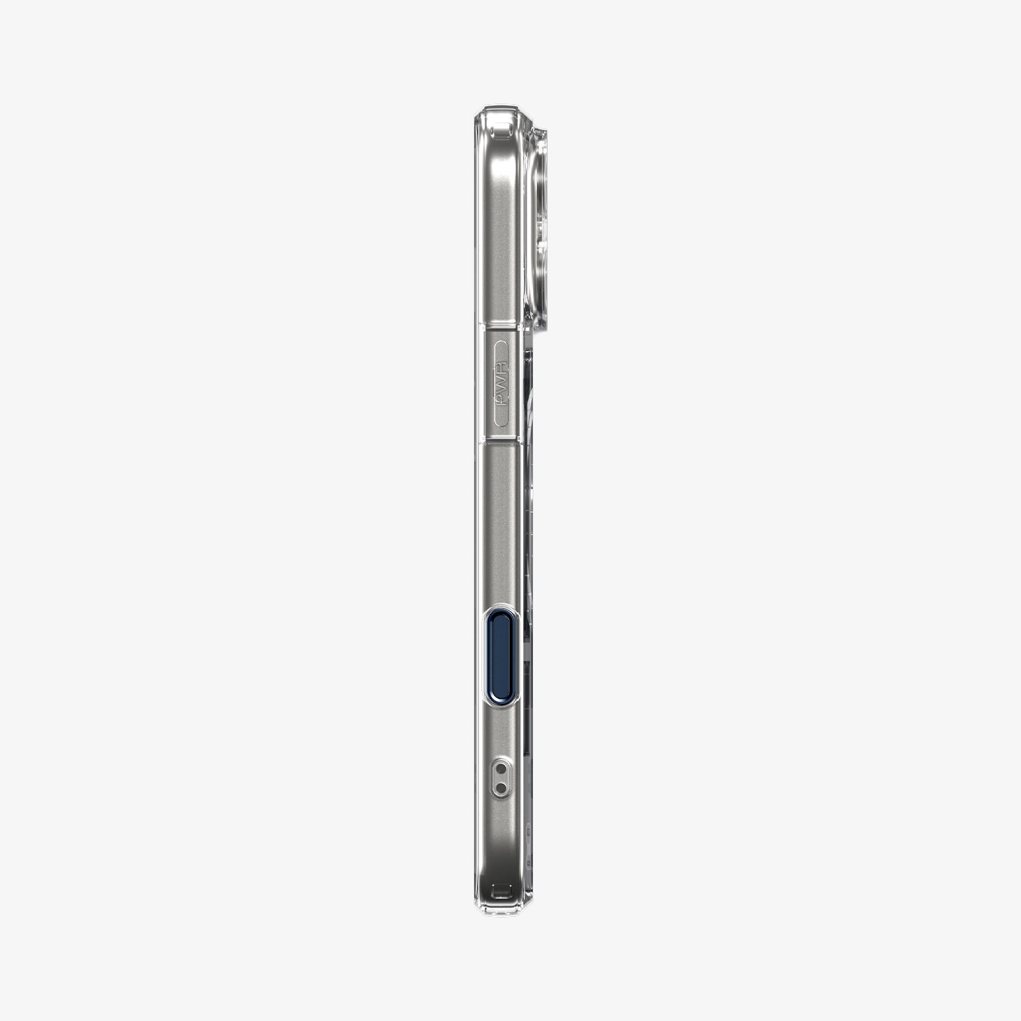 ACS10470 - iPhone 17 Pro Ultra Hybrid T (MagFit) in Matte Blue showing the side