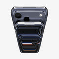 ACS10467 - iPhone 17 Pro Max Ultra Hybrid T (MagFit) in Matte Blue showing the front and back