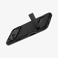 ACS09964 - iPhone 17 Pro Series Case Parallax S (MagFit) in black showing the back with kickstand extended out