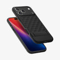 ACS09964 - iPhone 17 Pro Series Case Parallax S (MagFit) in black showing the back, front and sides