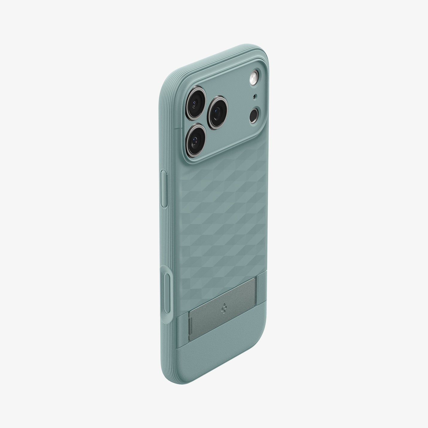 ACS09912 - iPhone 17 Pro Max Series Case Parallax S (MagFit) in green showing the back and side