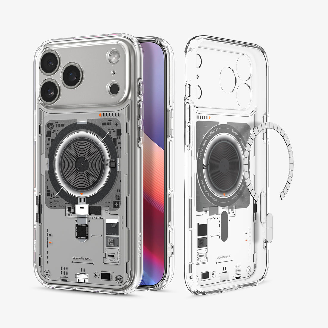 ACS10043 - iPhone 17 Pro Max Ultra Hybrid Neo One (MagFit) showing the back