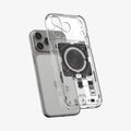 ACS10043 - iPhone 17 Pro Max Ultra Hybrid Neo One (MagFit) showing the front of layer hovering above the magfit magnet plate and the case