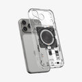 ACS10074CC - iPhone 18 Pro / iPhone 17 Pro Ultra Hybrid Neo One (MagFit) showing the front of layer hovering above the magfit magnet plate and the case