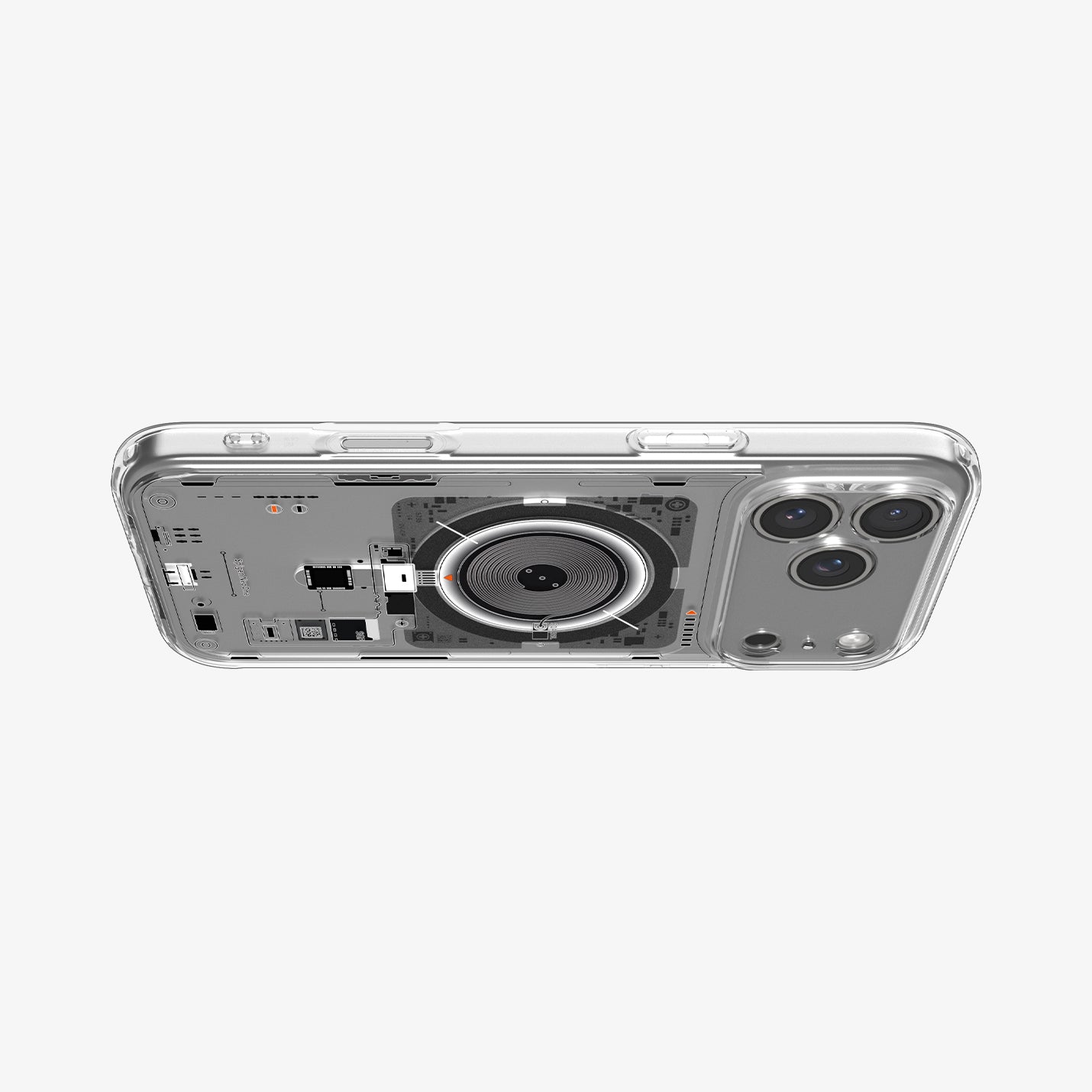ACS10074CC - iPhone 18 Pro / iPhone 17 Pro Ultra Hybrid Neo One (MagFit) showing layer and magfit magnet above the case