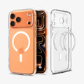 ACS10070CB - iPhone 18 Pro / iPhone 17 Pro Ultra Hybrid (MagFit) in Frost White showing the back, partial inner, partial front and sides