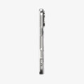 ACS10072 - iPhone 17 Pro Case Ultra Hybrid Zero One (MagFit) in Zero One Natural Titanium showing the side
