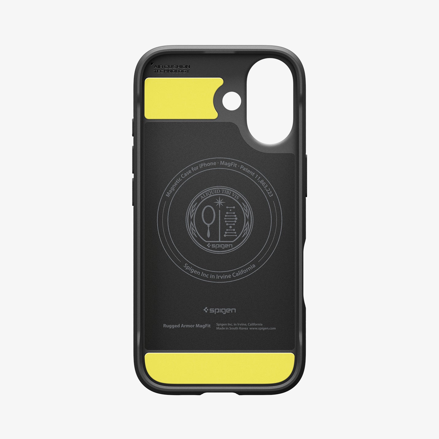 ACS09975 - iPhone 17 Rugged Armor (MagFit) in Matte Black showing inside