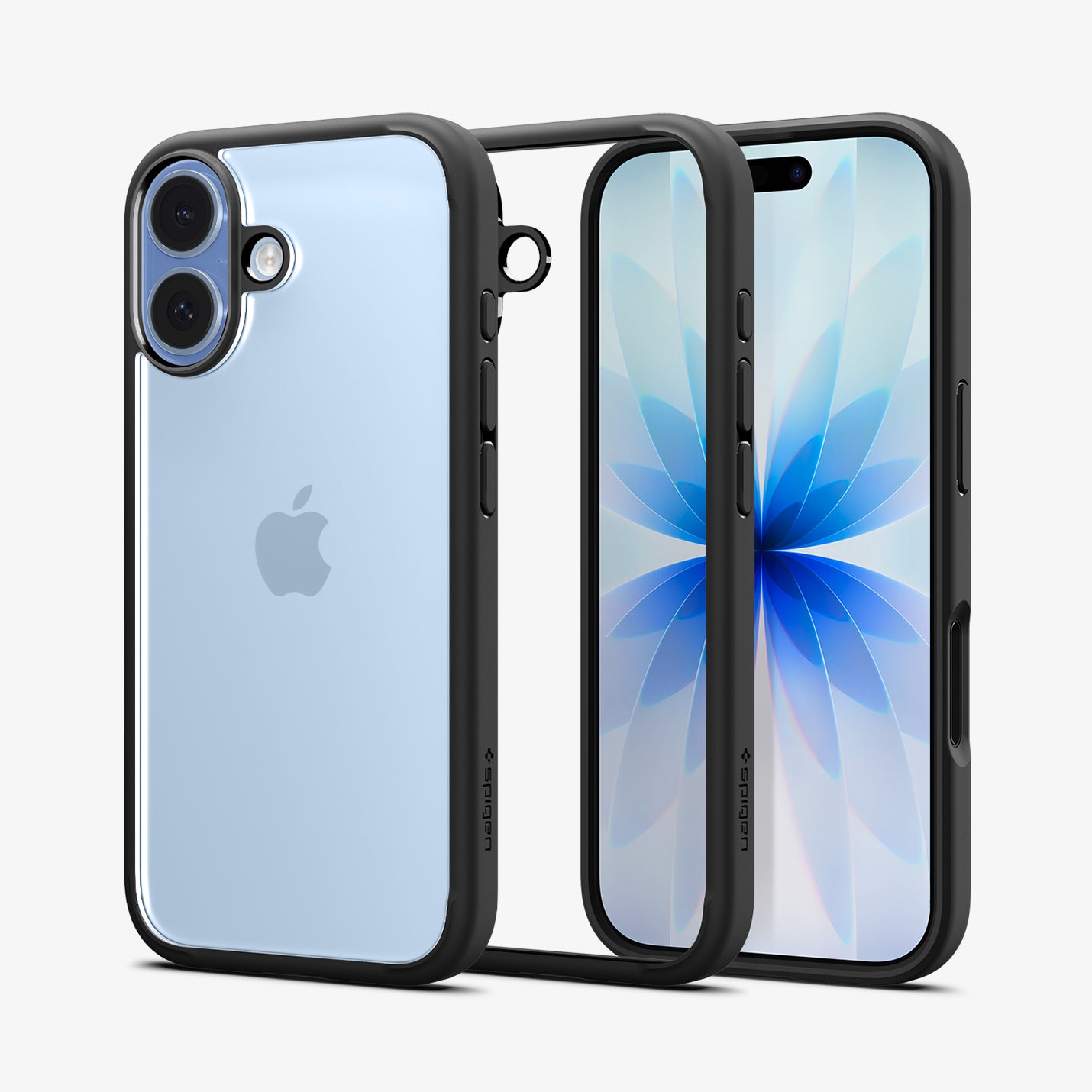 ACS10081 - iPhone 17 Ultra Hybrid in Matte Black showing back and front of the case