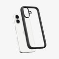 ACS10081 - iPhone 17 Ultra Hybrid in Matte Black showing back of the device with case