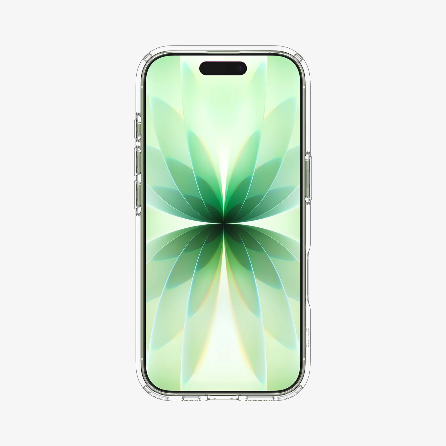 ACS10080 - iPhone 17 Ultra Hybrid in Crystal Clear showing front and the back, partial front and sides