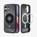 ACS10092 - iPhone 17 Ultra Hybrid Classic (MagFit) in Classic Black showing the back, partial inner, partial front and sides