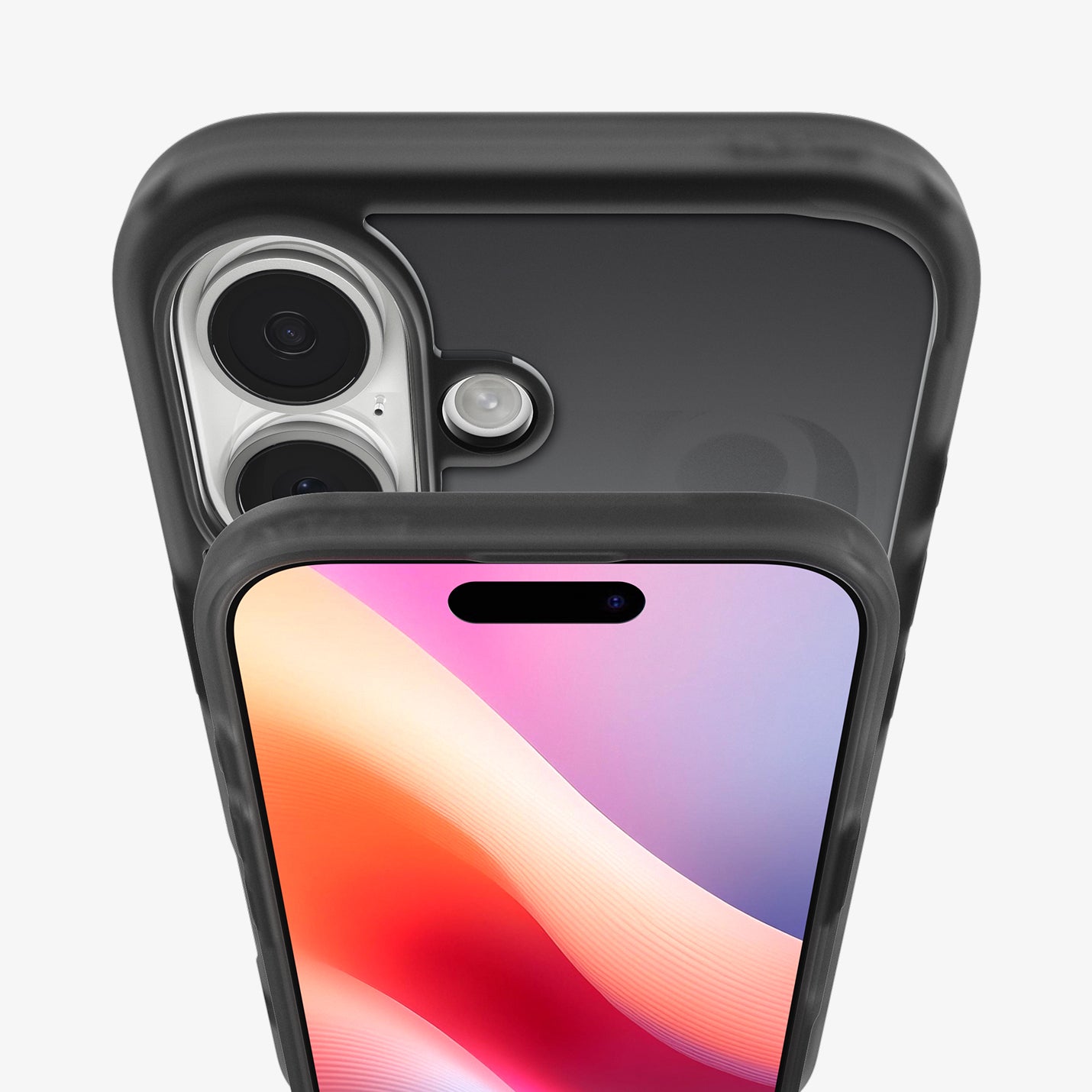 ACS10092 - iPhone 17 Ultra Hybrid Classic (MagFit) in Classic Black showing back with camera and front