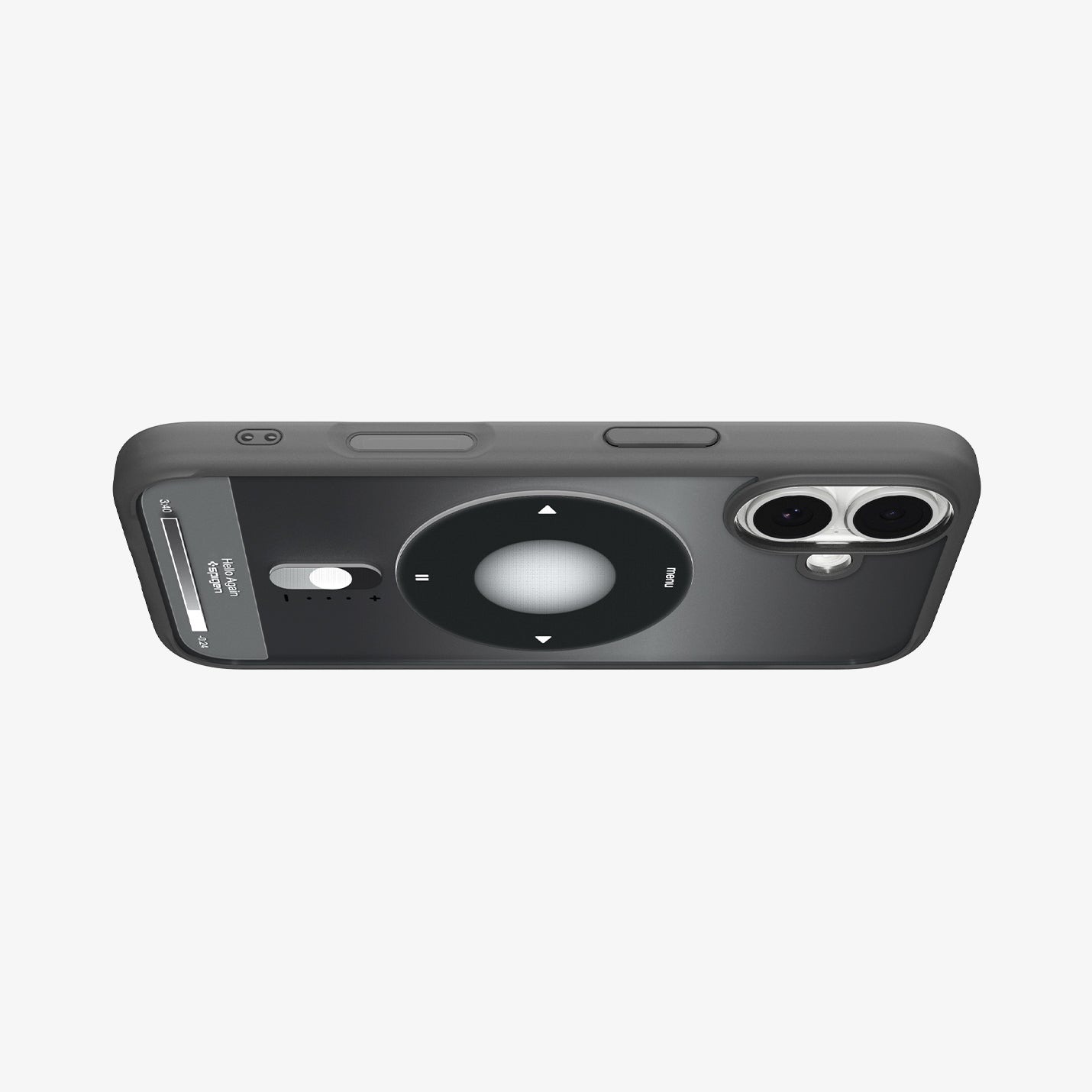 ACS10092 - iPhone 17 Ultra Hybrid Classic (MagFit) in Classic Black showing layer and magfit magnet above the case