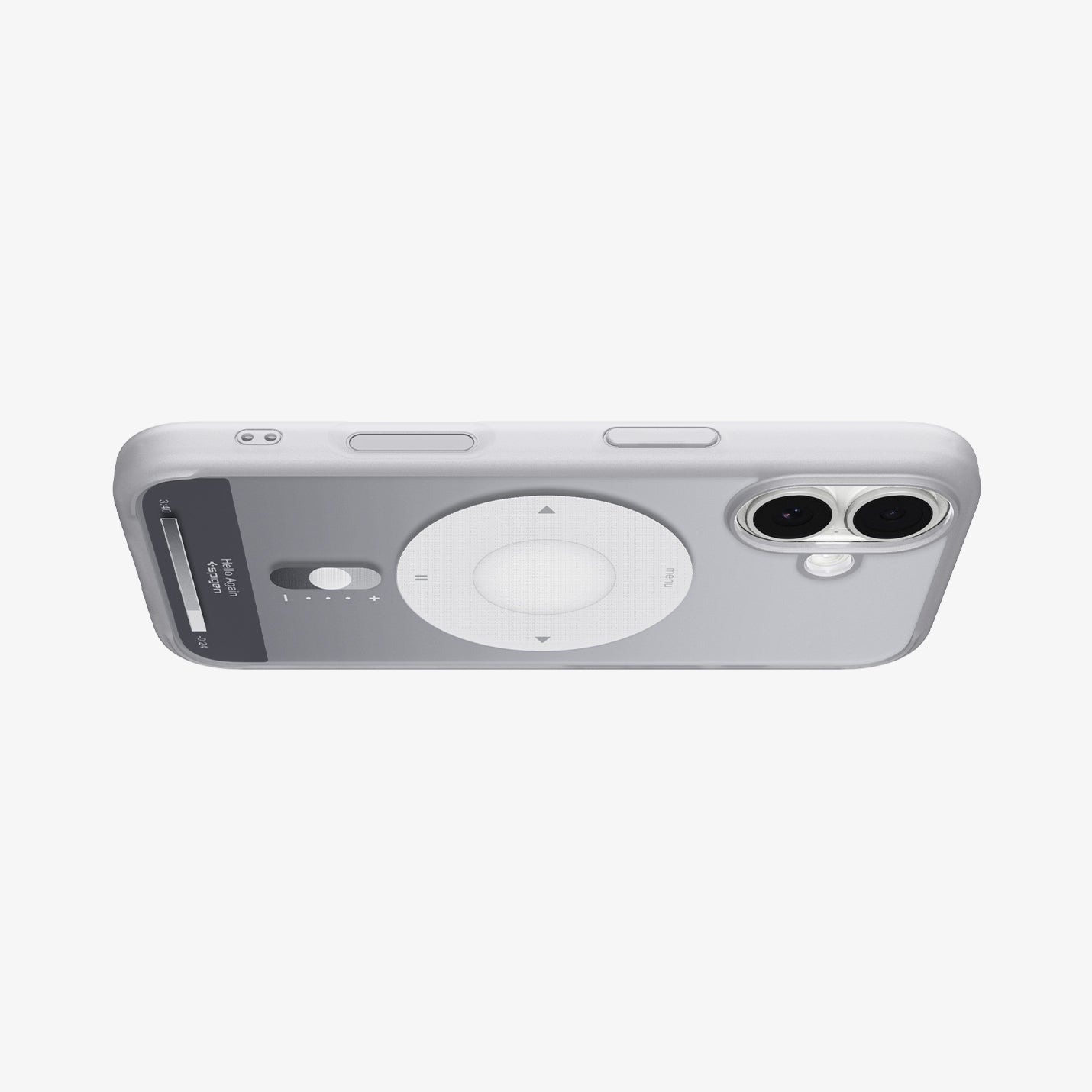 ACS10091 - iPhone 17 Ultra Hybrid Classic (MagFit) in Classic Silver showing layer and magfit magnet above the case