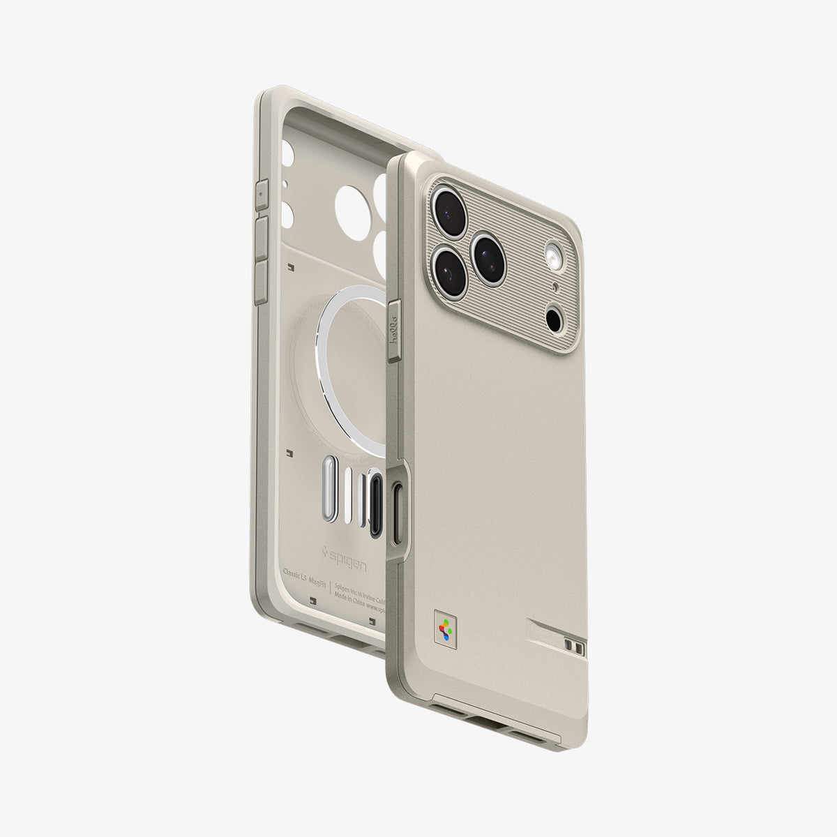 ACS10478 - iPhone 17 Pro Max Classic LS MagFit case showing front and back