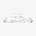 ACS12331 -  iPhone 18 Pro Max / iPhone 17 Pro Max Ultra Hybrid (MagFit) in Clear Dark Cherry showing layer and magfit magnet above the case