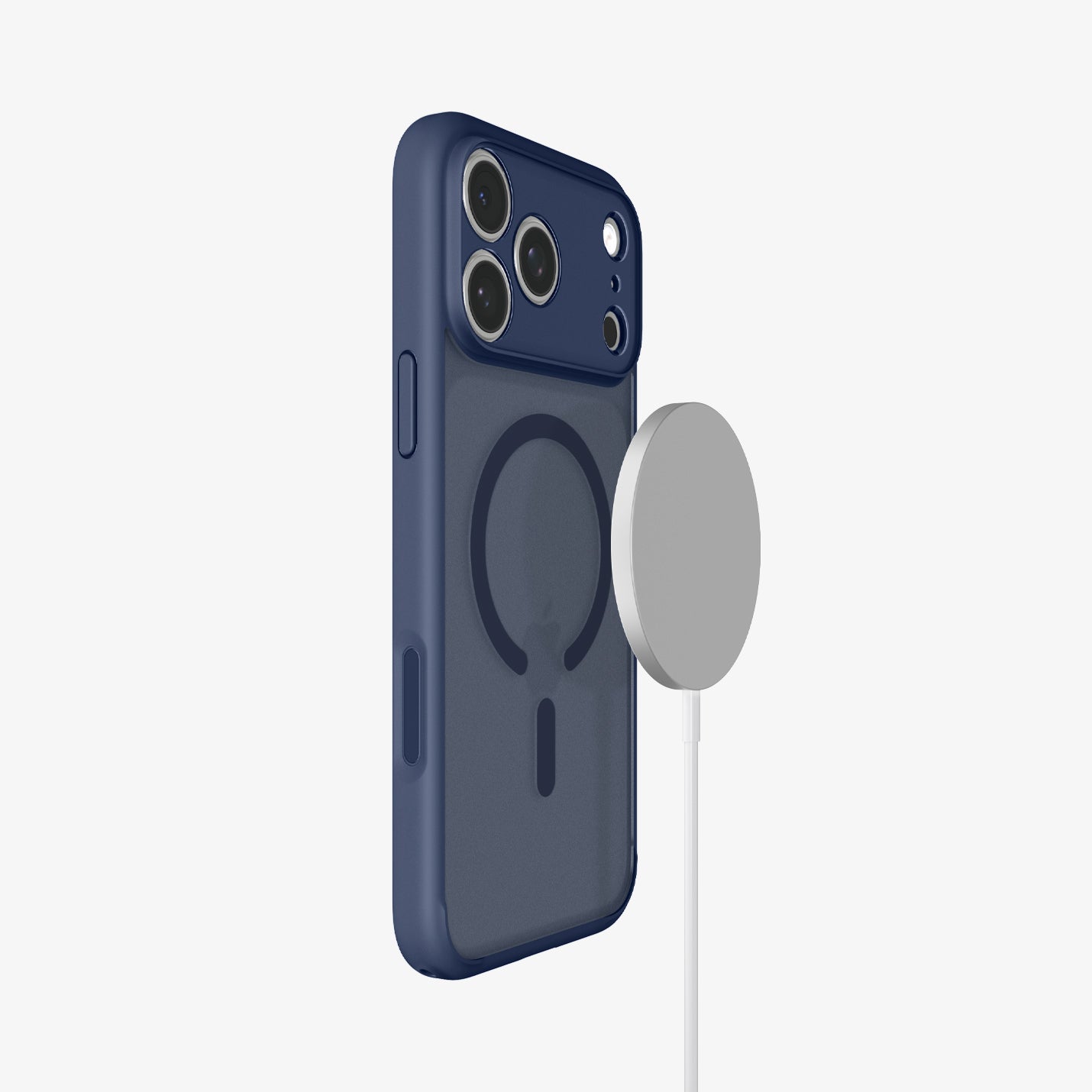 ACS11911 - iPhone 18 Pro Max / iPhone 17 Pro Max Ultra Hybrid (MagFit) in Frost Deep Blue showing Mag Fit and inside