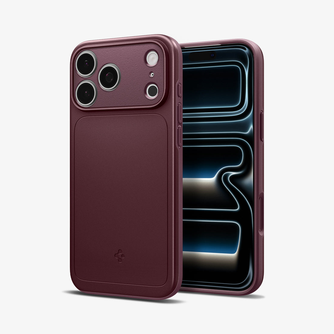 ACS12333 - iPhone 18 Pro Max / iPhone 17 Pro Max in Dark Cherry showing the back, partial front and sides