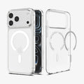 ACS11925 - iPhone 18 Pro / iPhone 17 Pro Crystal Flex (Mag Fit) showing the clear case construction with an integrated magnetic array and precise fit.