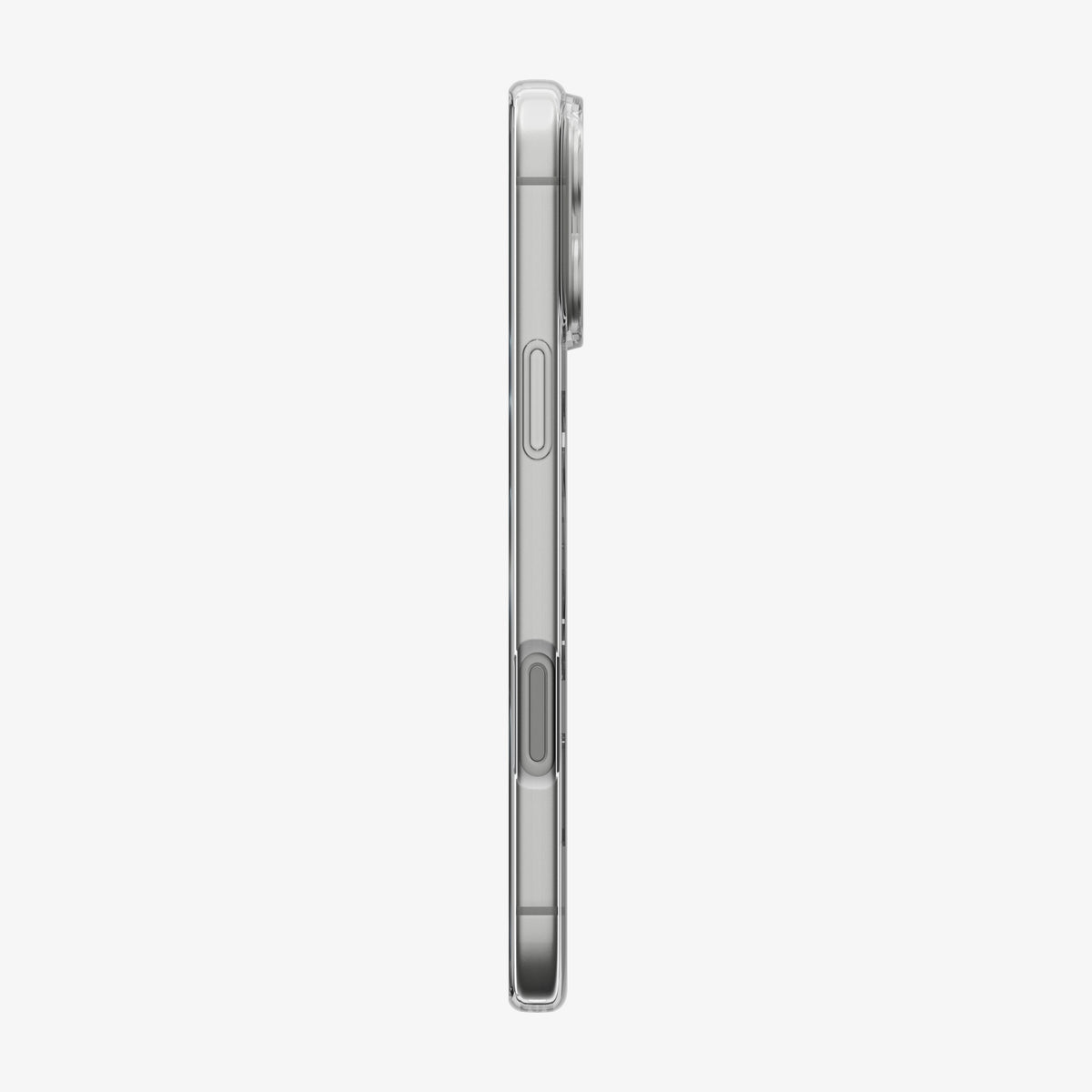 ACS11925 - iPhone 18 Pro / iPhone 17 Pro Crystal Flex (Mag Fit) showing the slim side profile with covered buttons and precise cutouts.