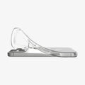 ACS11925 - iPhone 18 Pro / iPhone 17 Pro Crystal Flex (Mag Fit) showing the flexible TPU case bending for easy installation and removal.