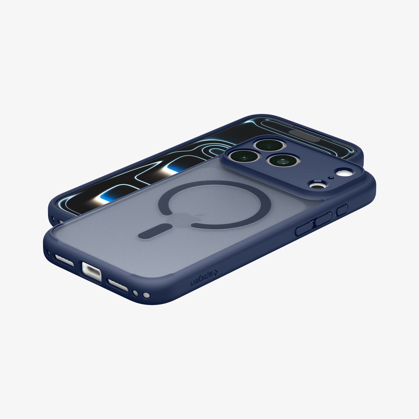 ACS11924 - iPhone 18 Pro / iPhone 17 Pro Ultra Hybrid (MagFit) in Frost Deep Blue showing inside