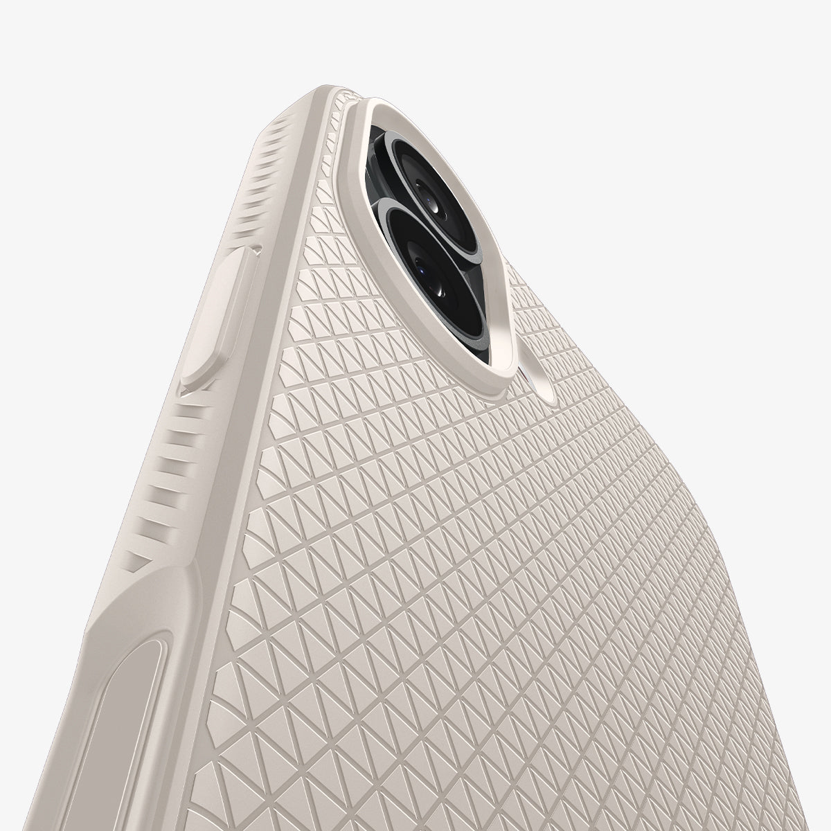 ACS09980 - iPhone 17 Liquid Air in Natural Titanium showing detail of back and camera