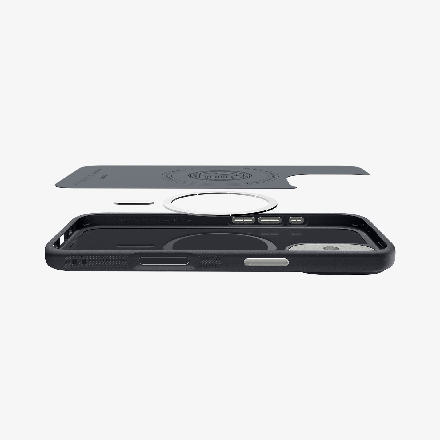 ACS09992 - iPhone 17 Nano Pop (MagFit) in Black Sesame showing the multiple layers of case