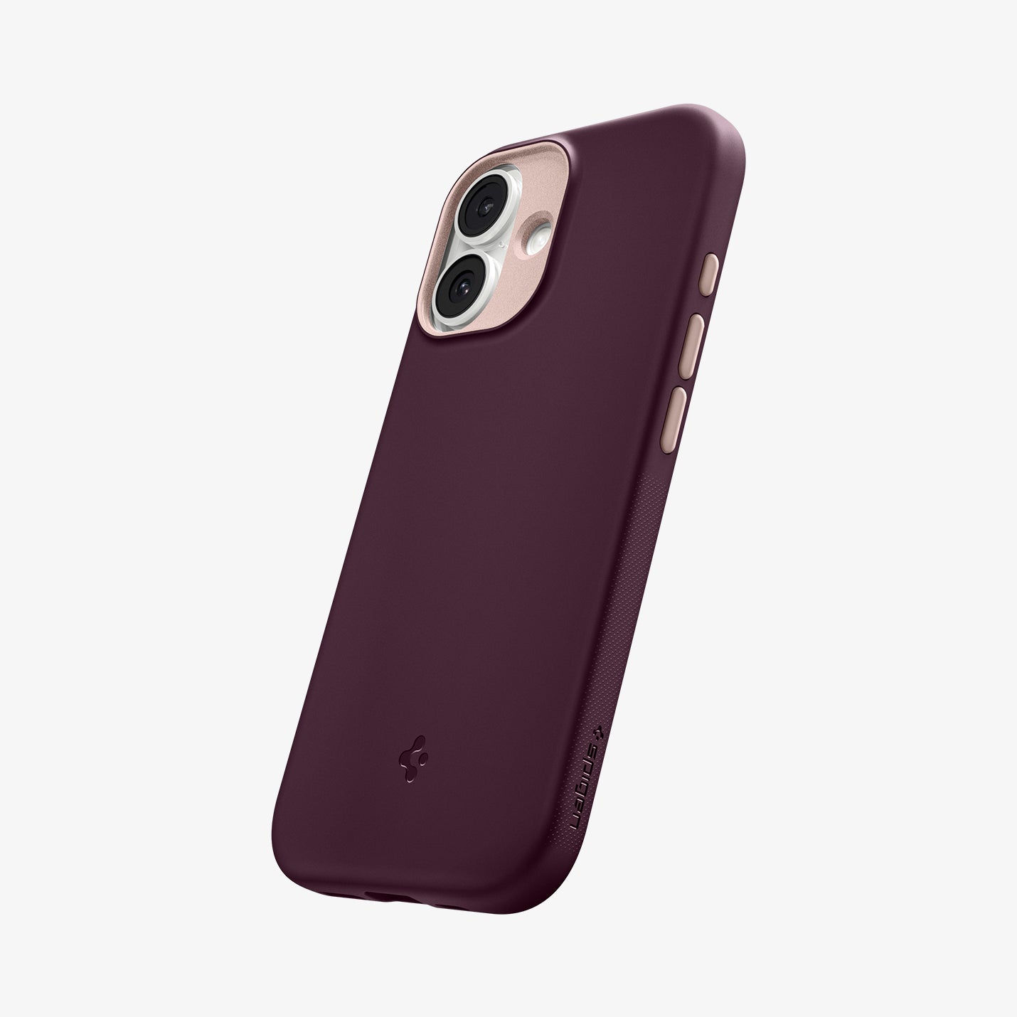 ACS09991 - iPhone 17 Nano Pop (MagFit) in Burgundy Bean showing the back and side