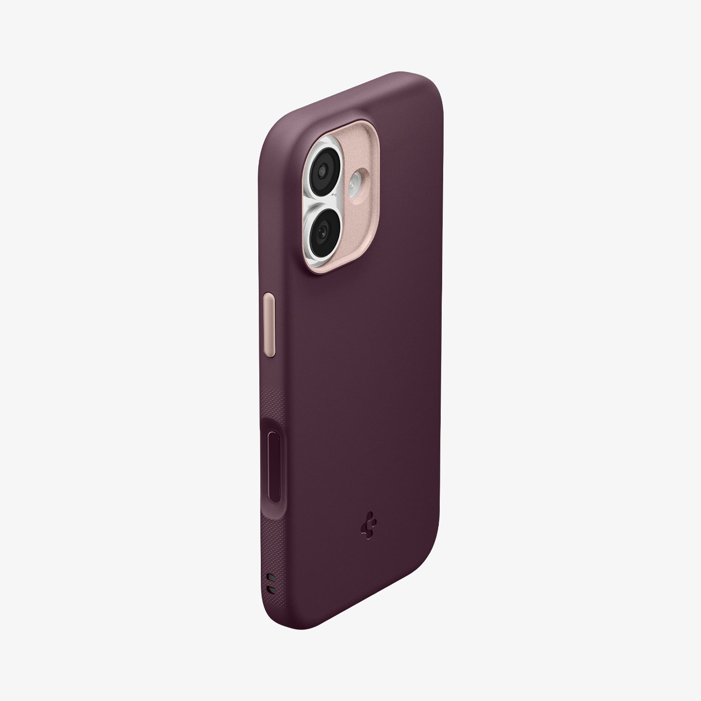ACS09991 - iPhone 17 Nano Pop (MagFit) in Burgundy Bean showing the side, back and top