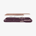 ACS09991 - iPhone 17 Nano Pop (MagFit) in Burgundy Bean showing the multiple layers of case