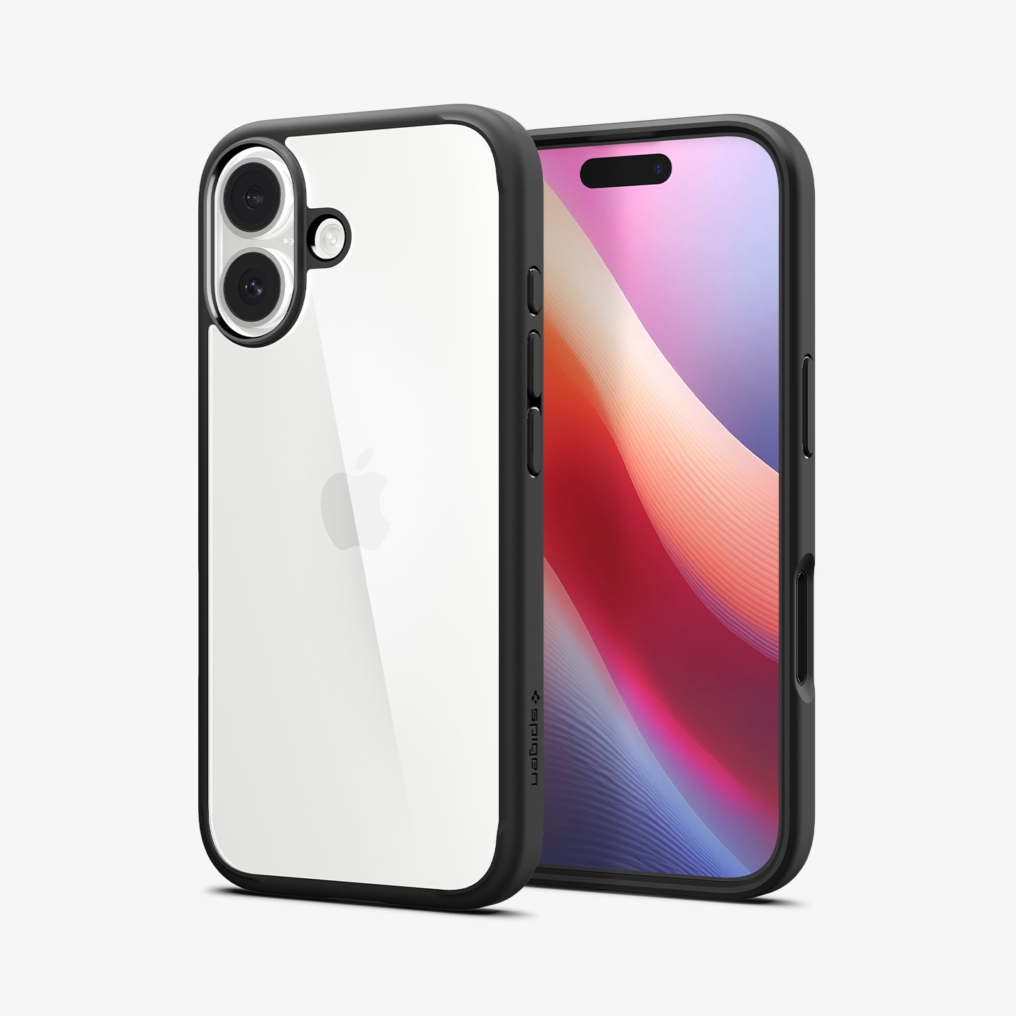 ACS10081 - iPhone 17 Ultra Hybrid in Matte Black showing the back, partial front and sides