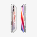 ACS10082 - iPhone 17 Ultra Hybrid (MagFit) in Clear White showing the partial front, partial back and sides
