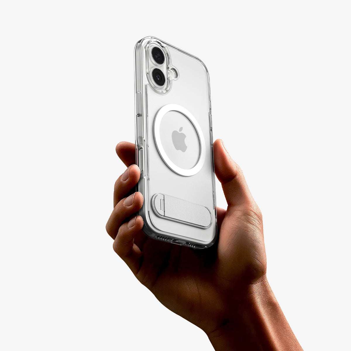 ACS09981 - iPhone 17 Case Ultra Hybrid S (MagFit) showing the device in someone's hand