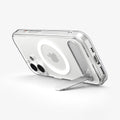 ACS09981 - iPhone 17 Case Ultra Hybrid S (MagFit) showing the back with device propped up by kickstand