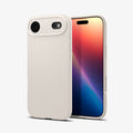 ACS09925 - iPhone 17 Air Liquid Air in Natural Titanium showing the back, partial front and sides