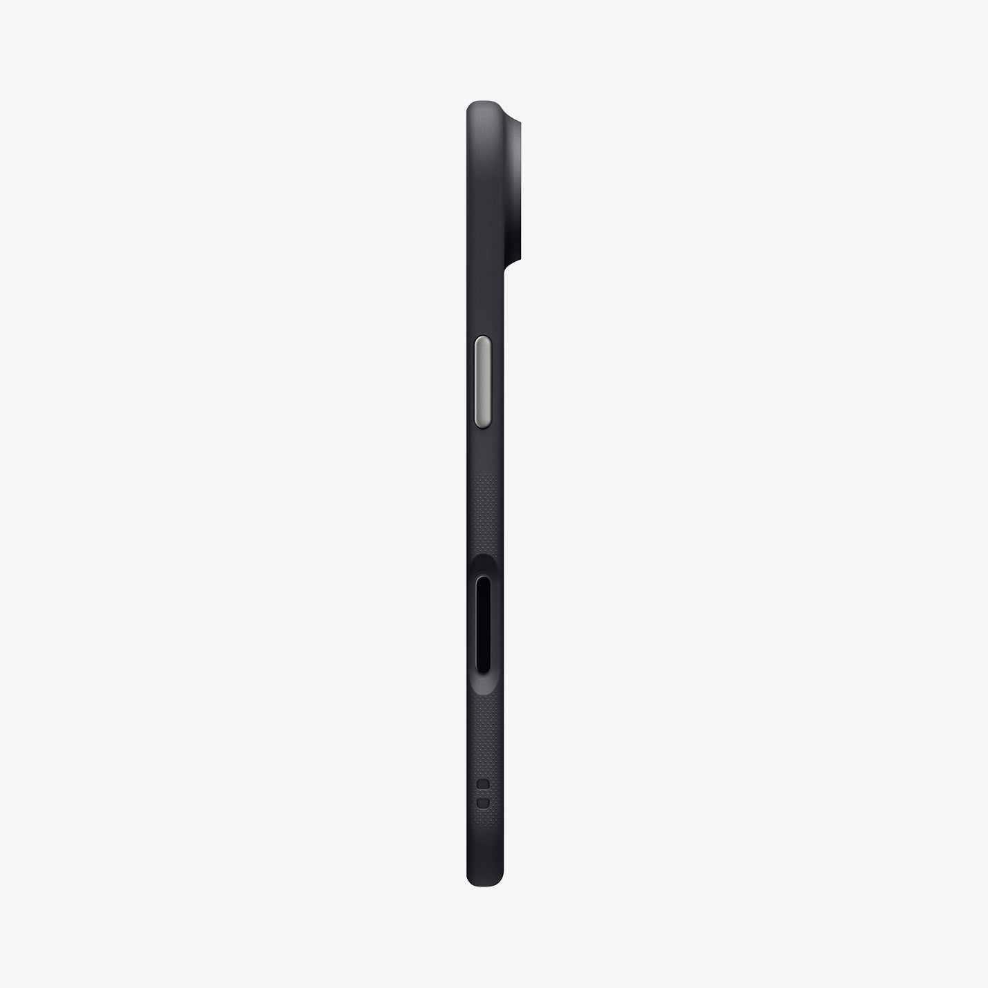 ACS09933 - iPhone 17 Air Case Nano Pop (MagFit) in black sesame showing the side