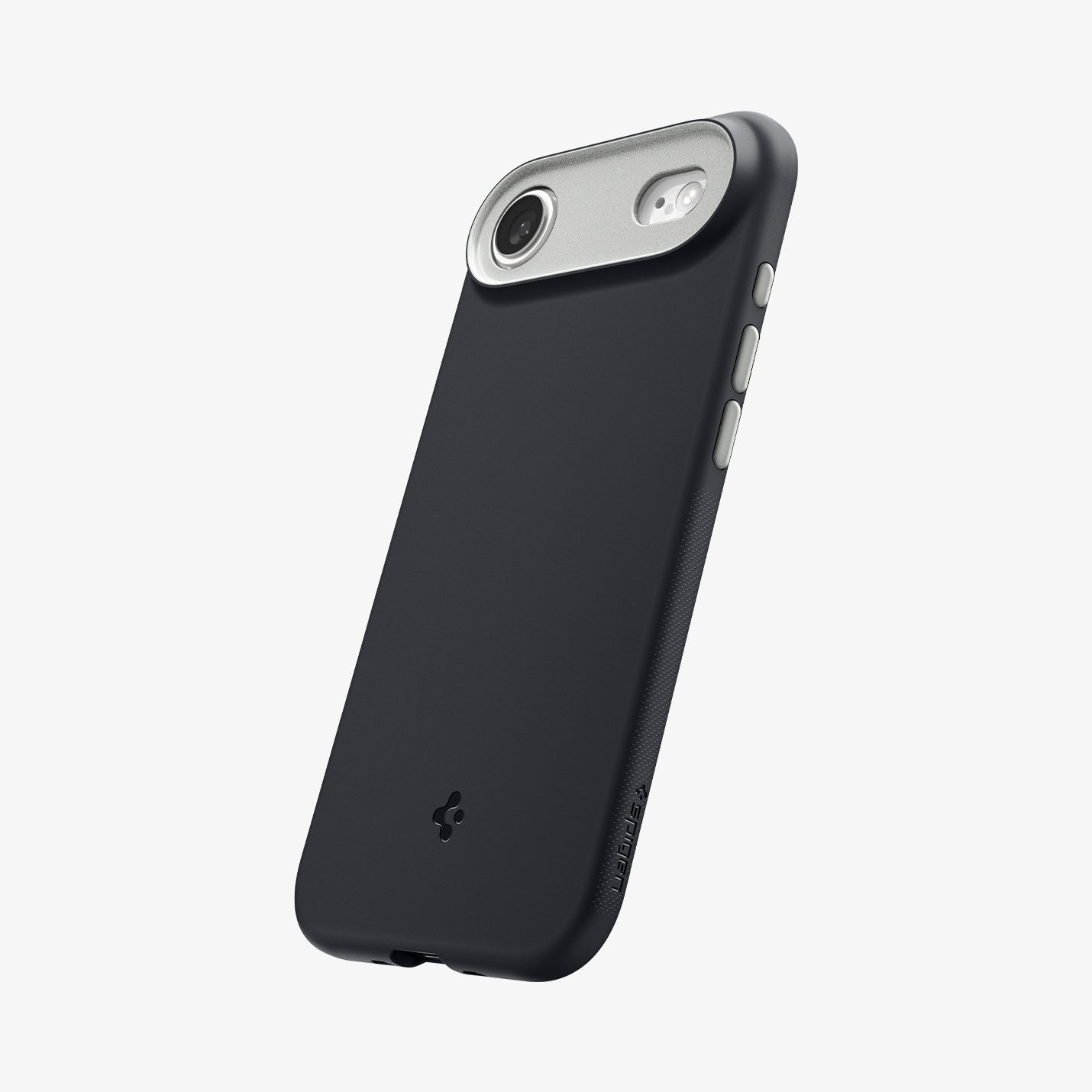 ACS09933 - iPhone 17 Air Case Nano Pop (MagFit) in black sesame showing the back and side