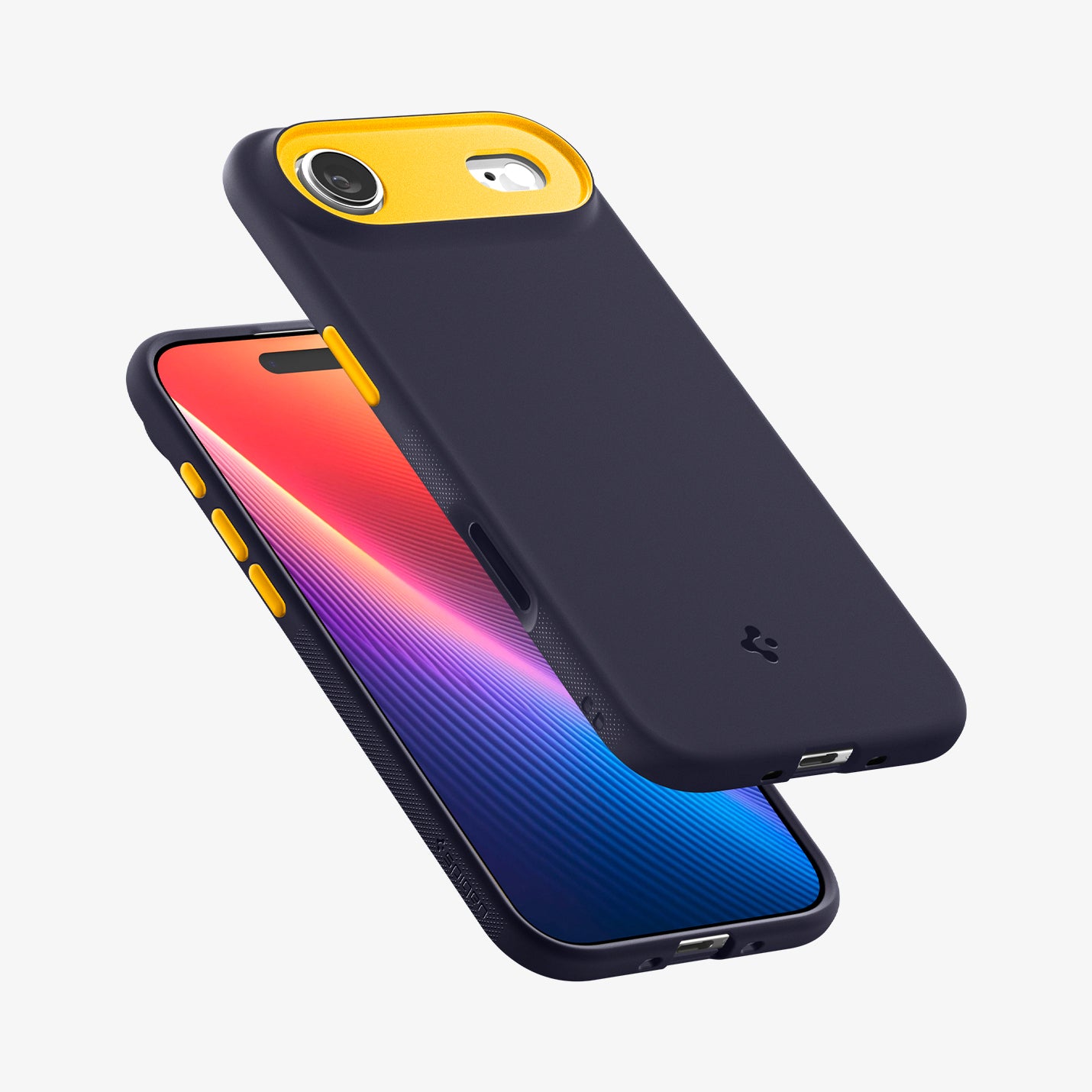 ACS09931 - iPhone 17 Air Case Nano Pop (MagFit) in blueberry navy showing the back, sides and partial front