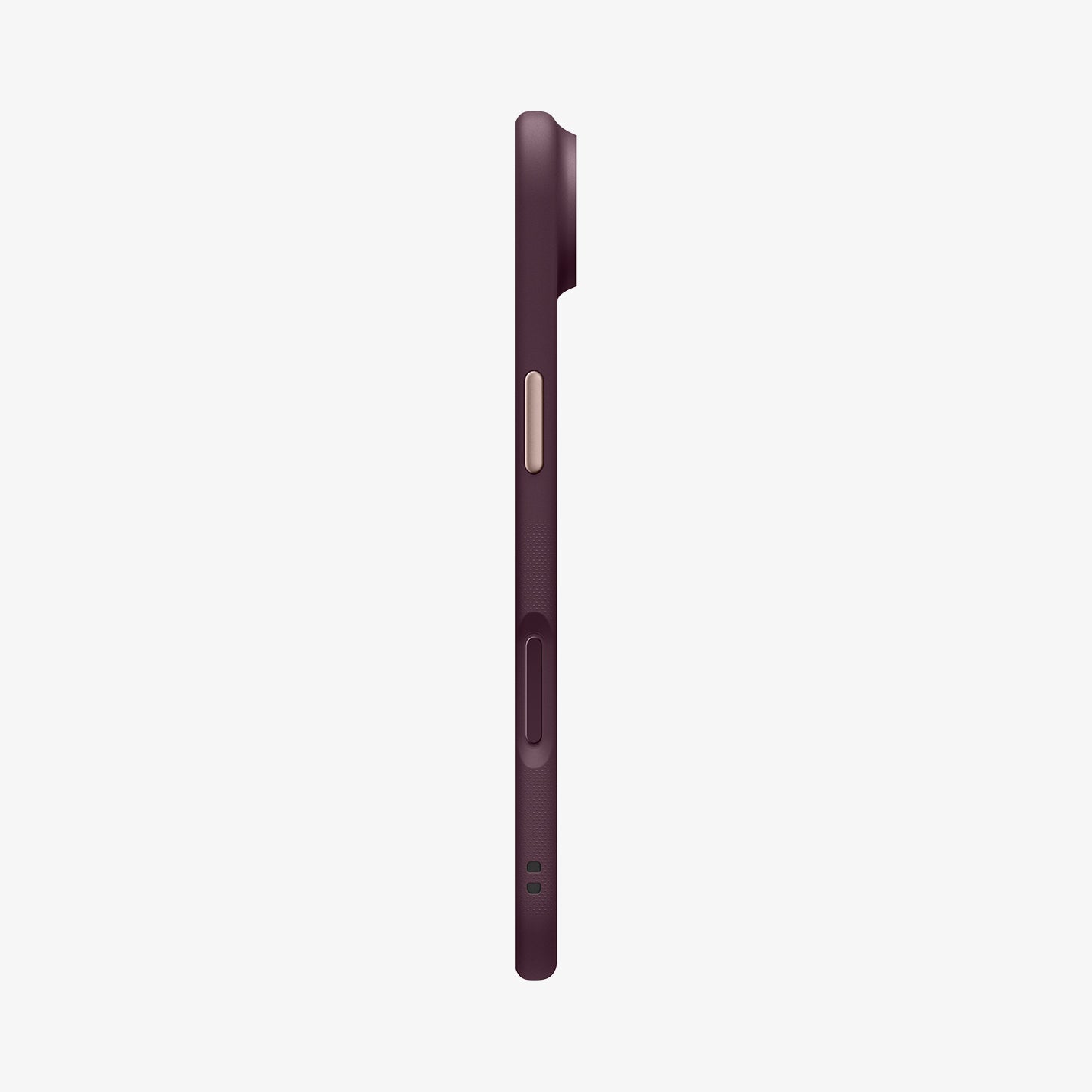 ACS09932 - iPhone 17 Air Case Nano Pop (MagFit) in burgundy bean showing the side