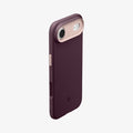ACS09932 - iPhone 17 Air Case Nano Pop (MagFit) in burgundy bean showing the back, side and top