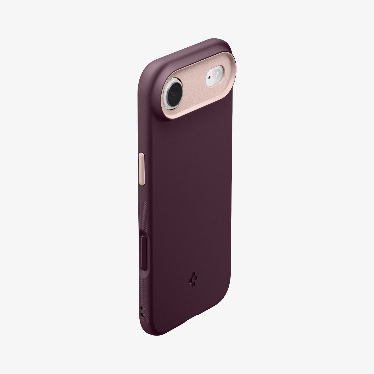 ACS09932 - iPhone 17 Air Case Nano Pop (MagFit) in burgundy bean showing the back, side and top