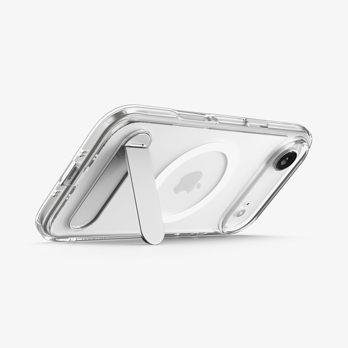 ACS09926 - iPhone 17 Air Case Ultra Hybrid S (MagFit) showing the back with device propped up by kickstand
