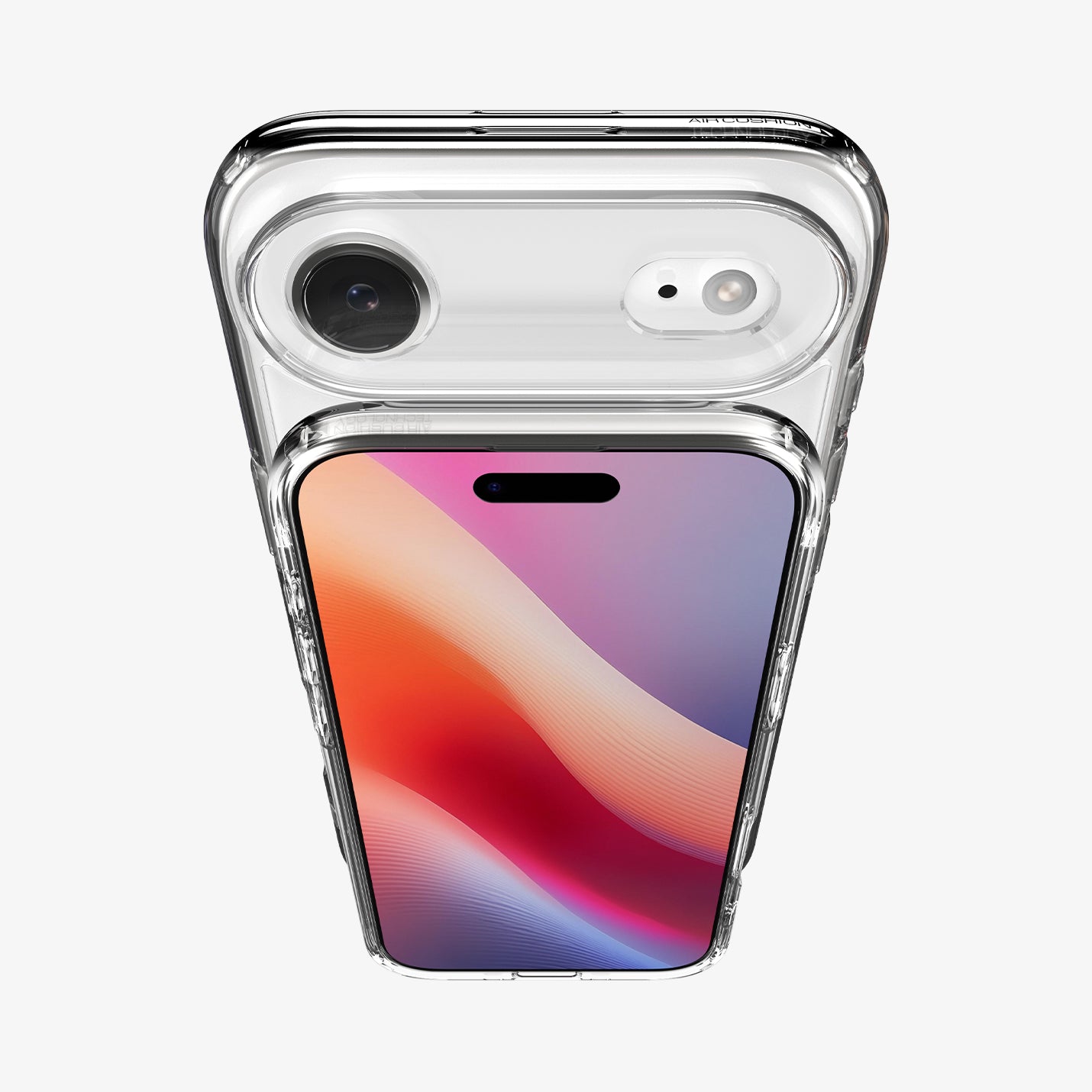 ACS10049 - iPhone 17 Air Ultra Hybrid in Crystal Clear showing front and camera of back