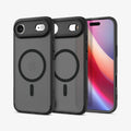 ACS10054 - iPhone 17 Air Ultra Hybrid (MagFit) in Frost Black showing the back, partial inner, partial front and sides