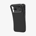 ACS09942 - iPhone 17 Pro Liquid Air in Matte Black showing the back, partially peeled off from the device