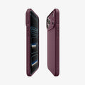 ACS12334 - iPhone 18 Pro Max / iPhone 17 Pro Max Liquid Air in Dark Cherry showing the partial back, partial front and sides